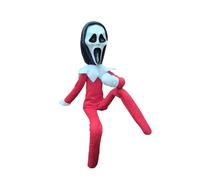 Party Monkeys Creepy Ghost Masked Elf Doll - 33cm Handmade Horror-Inspired Elf Decoration for Christmas, Halloween, and Holiday Party Décor - Spooky Ornament with Sinister Expression