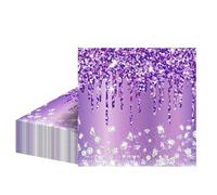 Party Napkins Paper,20Pcs Purple Birthday Napkins Serviettes,2-Ply Paper Serviettes Napkins,Disposable Serviettes for Luncheon Picnic Holiday Party Birthday Tableware Supplies