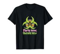 Party Now Therapy Later Tequila Party Crew Graphic T-Shirt