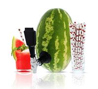 Party On Tap Pumpkin Tapping Kit - Keg Spout for Halloween, Thanksgiving, or Pumpkin Party Decorations - Includes Paper Straws