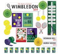 Party Packs Tennis Party Decoration Kit, Complete Celebration Pack for Tennis Events, Garden Parties & Shops