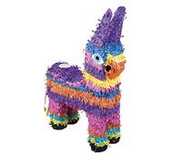 Party Palast - Children's birthday decoration colourful rainbow donkey horse pinata, 55 x 41 cm, rainbow donkey, ideal for any birthday party/celebration, purple