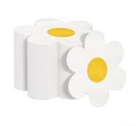 Party Paper Napkins 100 Pack Floral Design for Events | Charming bohemian for daisy print, 3-ply thickness, for ideal for stylish table decor, birthday parties, spring events