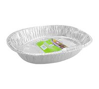 Party & Paper Solutions 100 x EXTRA-LARGE ROASTING DISH -40cm x 34cm x 8.5cm rectangle disposable foil catering tray