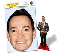 Party People 1 x Craig Revel Horwood - Ready To Wear Celebrity Face Mask Includes Freestanding 20cm Desktop Standee Card Cutout - Standee Craig R