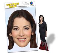 Party People 1 x Nigella Lawson - Ready To Wear Celebrity Face Mask Includes Freestanding 20cm Desktop Standee Card Cutout - Standee Nigella L