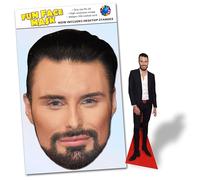 Party People 1 x Rylan Clark-Neal - Ready To Wear Celebrity Face Mask Includes Freestanding 20cm Desktop Standee Card Cutout - Standee Rylan C
