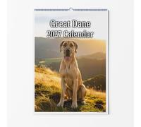 Party People A3 Wall Calendar - Great Dane Dog 2027