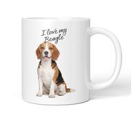 Party People Beagle Mug - 11oz Ceramic Coffee or Tea Cup for Dog Lovers, Christmas, Birthday, Secret Santa, Mother’s Day or Father’s Day Gift