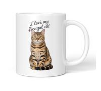 Party People Bengal Cat Mug - 11oz Ceramic Coffee or Tea Cup for Cat Lovers, Christmas, Birthday, Secret Santa, Mother’s Day or Father’s Day Gift 0011