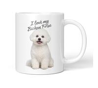 Party People Bichon Frise Mug - 11oz Ceramic Coffee or Tea Cup for Dog Lovers, Christmas, Birthday, Secret Santa, Mother’s Day or Father’s Day Gift
