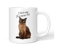 Party People Burmese Cat Mug - 11oz Ceramic Coffee or Tea Cup for Cat Lovers, Christmas, Birthday, Secret Santa, Mother’s Day or Father’s Day Gift 0015