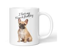 Party People French Bulldog Mug - 11oz Ceramic Coffee or Tea Cup for Dog Lovers, Christmas, Birthday, Secret Santa, Mother’s Day or Father’s Day Gift