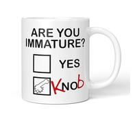 Party People Funny Novelty Mug - are You Immature? - 11oz Ceramic Coffee or Tea Cup for Christmas, Birthday, Secret Santa, Mother’s Day or Father’s Day Gift