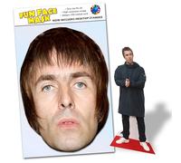 Party People Liam Gallagher Mask - Ready To Wear Celebrity Face Mask Includes Freestanding 20cm Desktop Standee Card Cutout - Standee Liam G