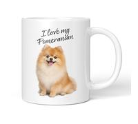 Party People Pomeranian Mug - 11oz Ceramic Coffee or Tea Cup for Dog Lovers, Christmas, Birthday, Secret Santa, Mother’s Day or Father’s Day Gift 0054