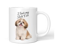 Party People Shih Tzu Mug - 11oz Ceramic Coffee or Tea Cup for Dog Lovers, Christmas, Birthday, Secret Santa, Mother’s Day or Father’s Day Gift