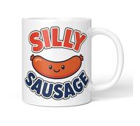 Party People Silly Novelty Mug - Silly Sausage - 11oz Ceramic Coffee or Tea Cup Funny Novelty Gift for Friends Office Colleagues Secret Santa 0176