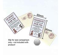 Party People Tiny Christmas Elf 'I'm Here' and 'Goodbye' Letters