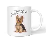 Party People Yorkshire Terrier Mug - 11oz Ceramic Coffee or Tea Cup for Dog Lovers, Christmas, Birthday, Secret Santa, Mother’s Day or Father’s Day Gift
