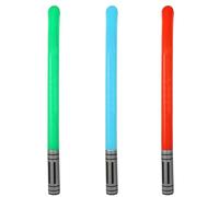 Party Perfecto INFLATABLE LIGHT SWORDS - 3 PACK Toys for Hawaii Party Decoration Luau Backdrop Beach Pool Hawaiian Sun Summer