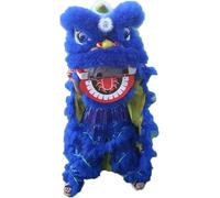 Party Performance Costume Suit, Single Lion Dance Mascot Costume, With Tail and Pants it can Blink(Green)