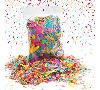 Party Popper Confetti Rain, Paper Confetti Decoration, Party Decoration, Table Confetti, Environmentally Friendly Confetti on Recycled Crepe Paper, Extra Long Fly and Float, 50 g