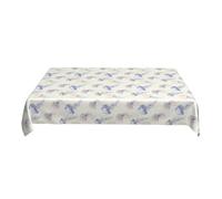 Party-Ready Table Cloth Pastoral Style Pattern 60X90 in Waterproof Polyester for instant Celebration Colorful 90in