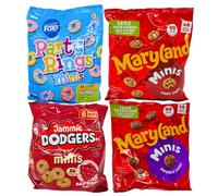 Party Rings, Jammie Dodgers, Maryland Cookies, Double Choc, 24 Mini Packs