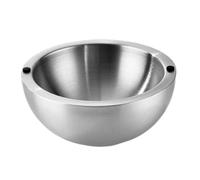Party Serving Bowl, Stainless Steel Insulated, Double Walled Dip Chiller for Salsa Guacamole Condiments, Modern Finish, Food Serving Feature, Hot Cold Salad Appetizer Sauce Dish Table Use
