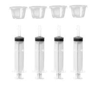 Party Shot Syringes, Halloween Syringes Shots, Multifunctional Shot Set | 60ml Syringe With Lid And 4 Cups Feature, Perfect For Halloween Parties, Birthdays Graduation And Holiday Events