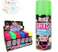Party Silly String Spray 200ml - Fun Party Streamer Spray for Kids & Adults - Crazy Colourful Silly String for Birthdays, Weddings, Festivals, Christmas, New Year & Celebrations (Green - 8002G)