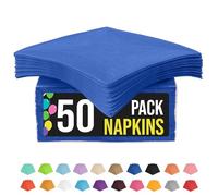 Party Solids Dark Blue Dinner Napkins Paper Napkins 50 Pcs
