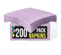 Party Solids Lavender Napkins Disposable Everyday 200 Pcs 2 Ply Lavender Dinner Napkins Paper Everyday For Parties & Party Supplies