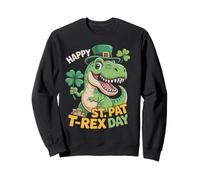 Party ST Patrick's PAT T-REX DAY Kids Shamrock Irish Sweatshirt
