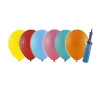 Party Stars balloon pump with 6 balloons