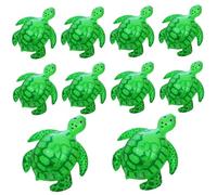 Party Supplies, Inflatable Turtle 10Pcs Light Up Realistic Turtle Balloon PVC Inflatable Animals with Elastic String 6.7x7.9x3.7in Squeaky Blow Up Animals