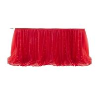 Party Table Skirt Decoration, Table Skirt Multicolor For Party And Hotel, 6FT Or 9FT(B,9FT(275cmx77cm))
