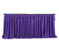 Party table skirt,Table Skirts Party Table Skirts Tulle Table Cloth Wedding Party Tutu Tulle Table Skirt 6FT for Baby Shower Wedding Birthday Decorations(Dark Purple,9FT 78x275cm)