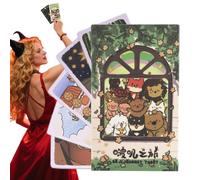 Party Tarot Cards, Family Night Emotional Connection Game, 4.21 x 2.36 inches Easy to Learn Conversation Deck, Thoughtful Card Toy, Ideal for Meaningful Bonding and Social Fun