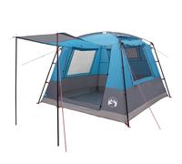 vidaXL Party Tent Blue 10 Person 185T Polyester with PU Coating Anniversary Stylish Event Gazebo Celebration Canopy for Large Outdoor Events Weddings Picnics