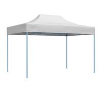 Party Tent 280x410x315cm White 600D Oxford PVC Coated Foldable Steel Frame 8Pegs