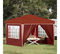 Party Tent 288x288x245cm Terracotta Oxford Fabric Pop-Up Waterproof UV-shielded