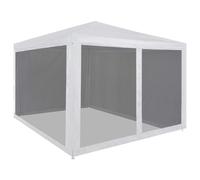 vidaXL Party Tent with 4 Mesh Sidewalls 3x3m Outdoor Garden Gazebo Marquee