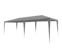 Party Tent 3x6m Anthracite PE Roof Steel Frame UV Water-Resistant Outdoor Gazebo