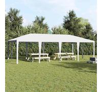 Party tent 8x4m White Polyethylene Steel Frame Outdoor Collapsible 800x400x266cm