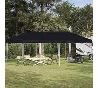 Party Tent Anthracite 575x290x245cm 210D Oxford Silver Coating Pop-up Adjustable