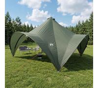 Party Tent Army Green 400x400x320cm Polyester Steel Frame Waterproof Tailgate XL