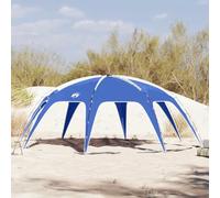 Party Tent Azure Blue Waterproof 618 x 618 x 277 cm Polyester with PU Coating for Camping and Celebrations UV Protection Easy to Assemble with Carry Bag