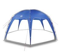 Party Tent Azure Blue Waterproof Polyester with PU Coating 525 x 525 x 255 cm, Fibreglass Poles, 1 Set with Pegs and Guy Ropes, Ideal for Family Camping, Outdoor Festival